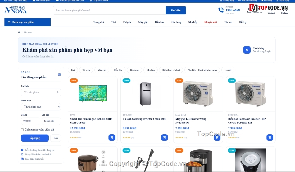 Web điện máy,điện máy,bán điện máy